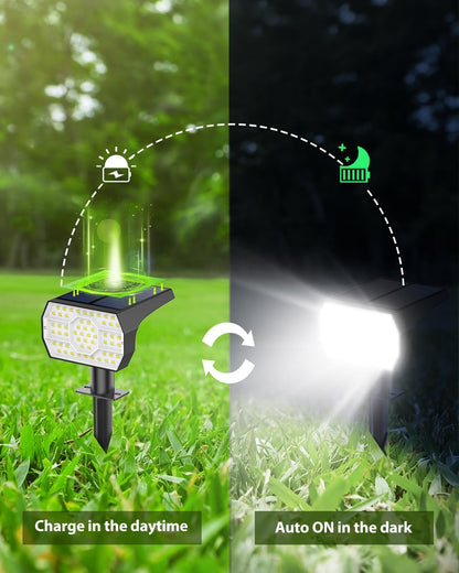 Solar Spot Lights Outdoor Cool light