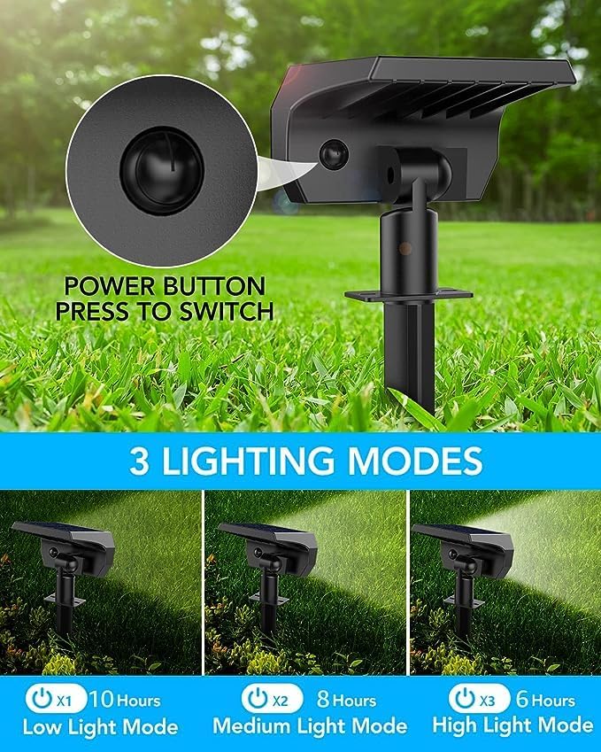 Solar Spot Lights Outdoor Cool light